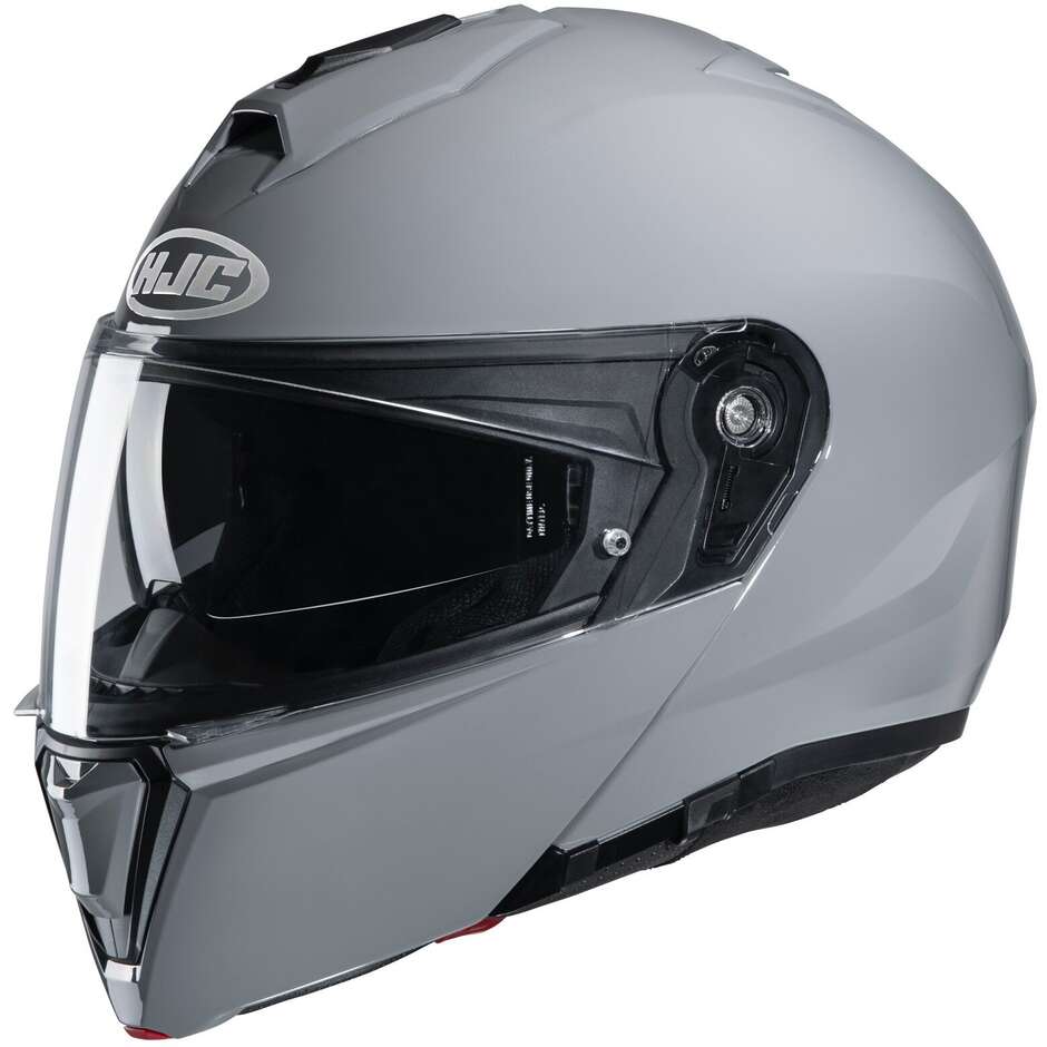 Casque Modulaire Double Approbation P / J Moto HJC i90 Solid N. Grey