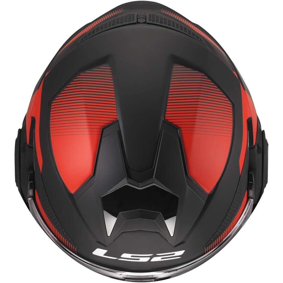 Casque modulaire LS2 FF901 ADVANT X NOVA en HPFC P/J Noir Rouge