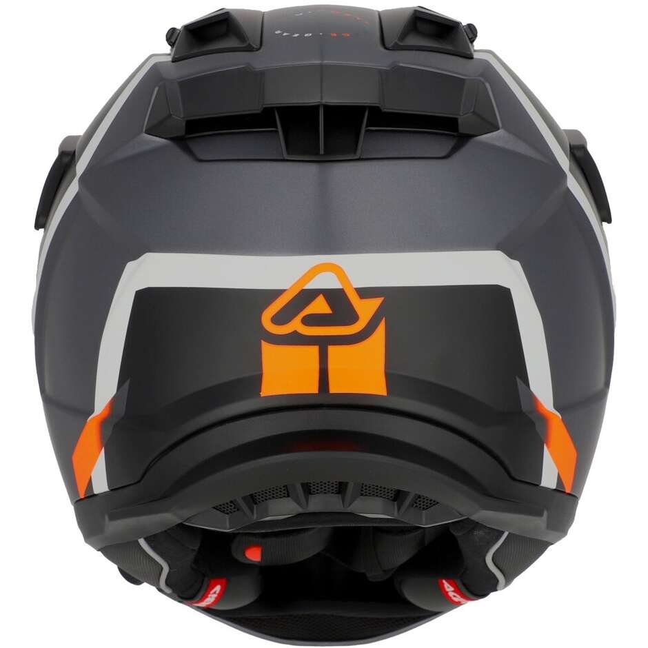 Casque Moto Acerbis Attack Multi Adventure Noir Orange Fluo