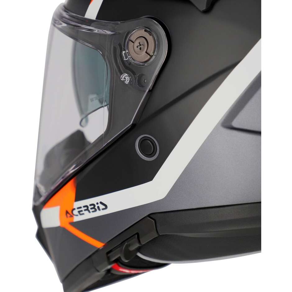Casque Moto Acerbis Attack Multi Adventure Noir Orange Fluo
