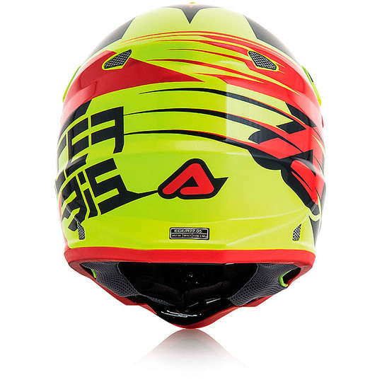 Casque Moto Acerbis Impact 3.0 Cross Enduro Noir / Jaune Fluo