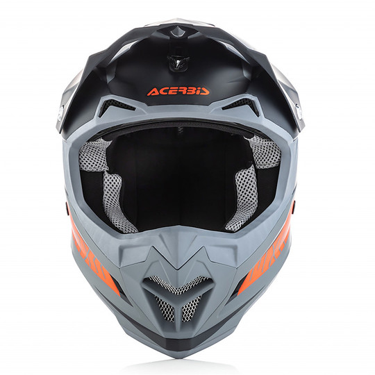 Casque Moto Acerbis Profile 4.0 Cross Enduro Noir Orange