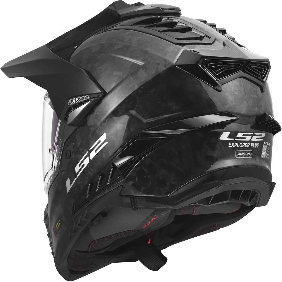 Casque moto aventure LS2 MX701 EXPLORER C FORGED CARBON