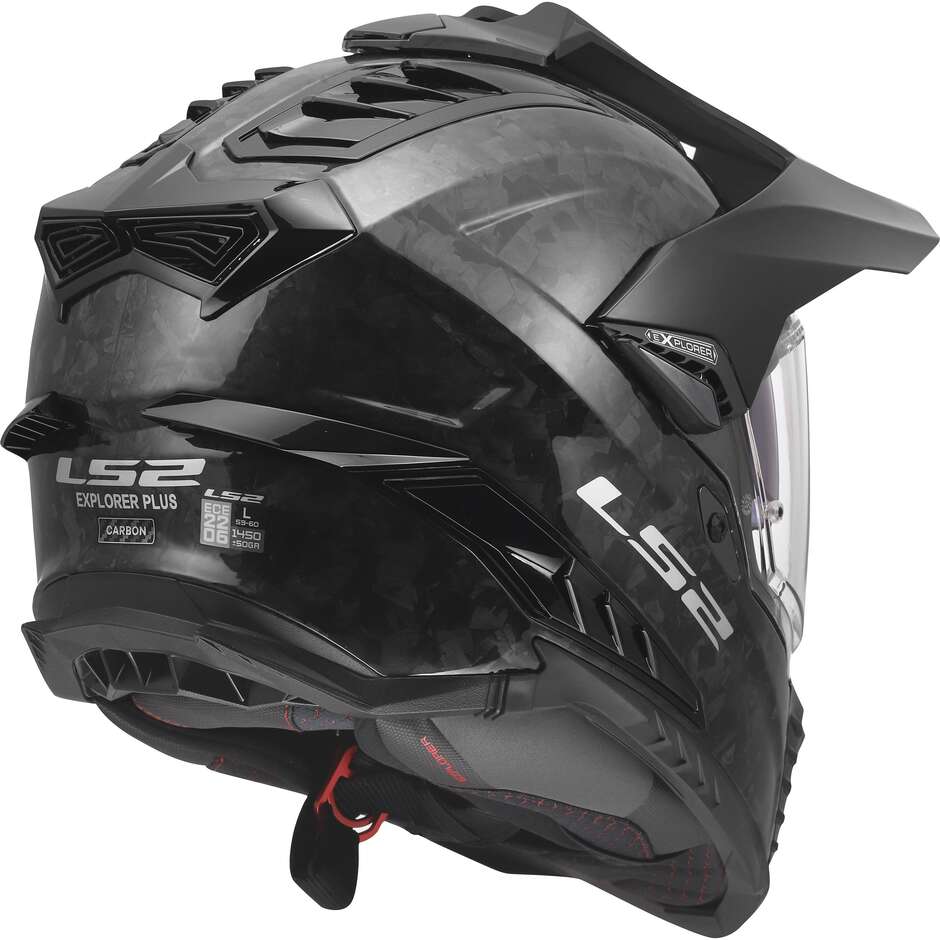 Casque moto aventure LS2 MX701 EXPLORER C FORGED CARBON