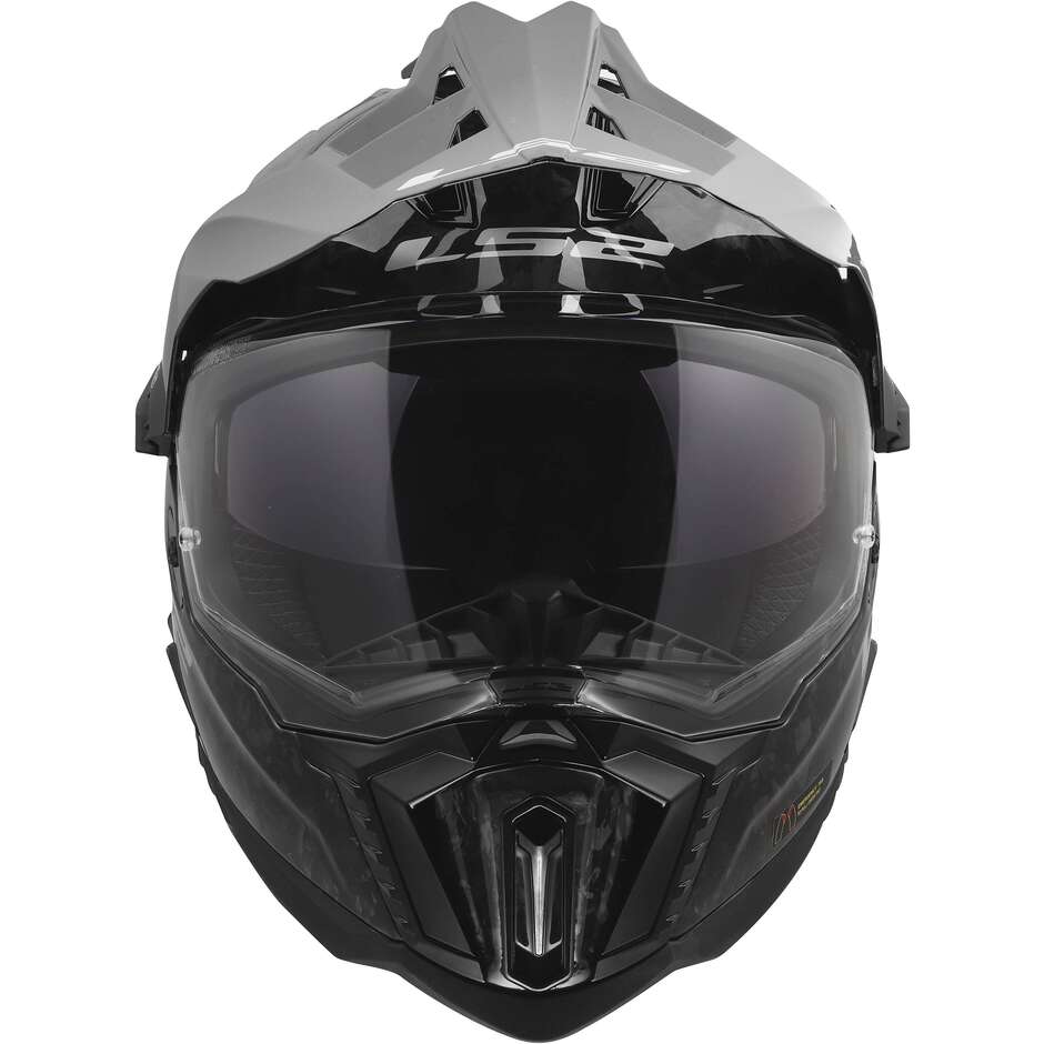 Casque moto aventure LS2 MX701 EXPLORER C FORGED CARBON