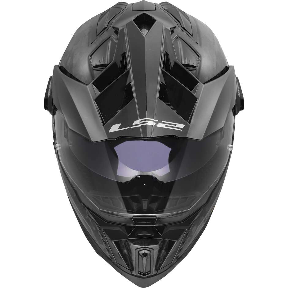 Casque moto aventure LS2 MX701 EXPLORER C FORGED CARBON