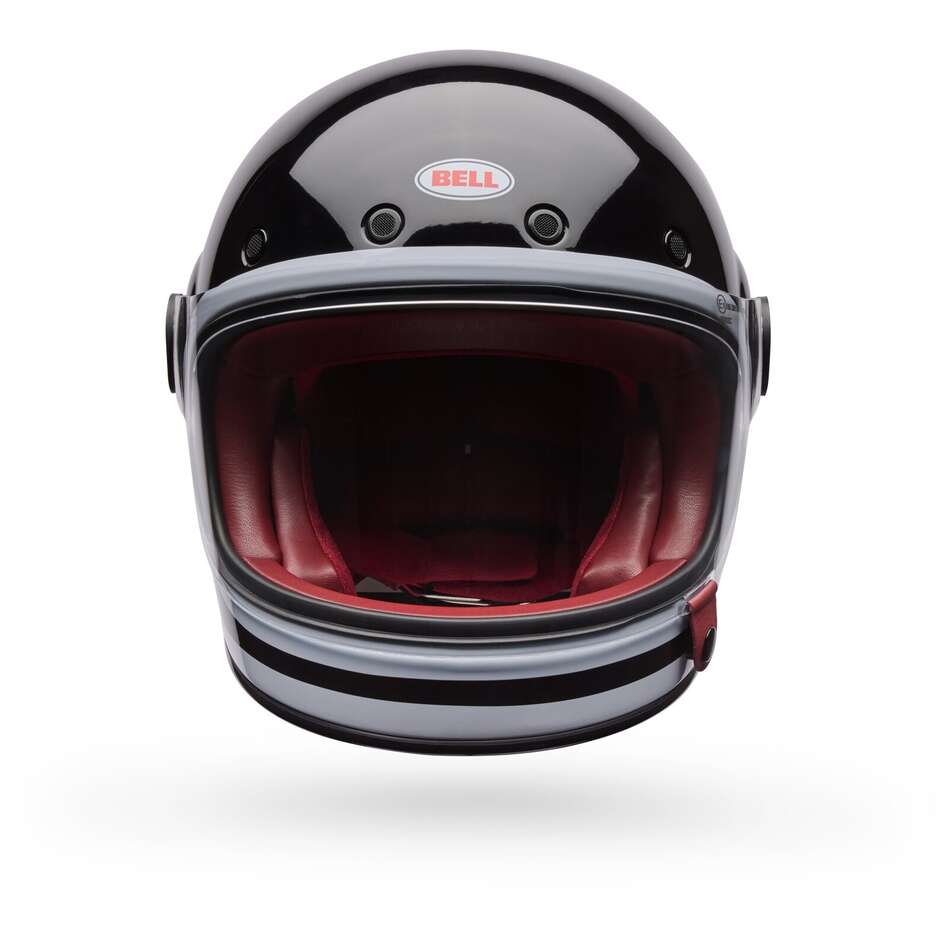 Casque moto Bell BULLITT GT LANE noir et blanc