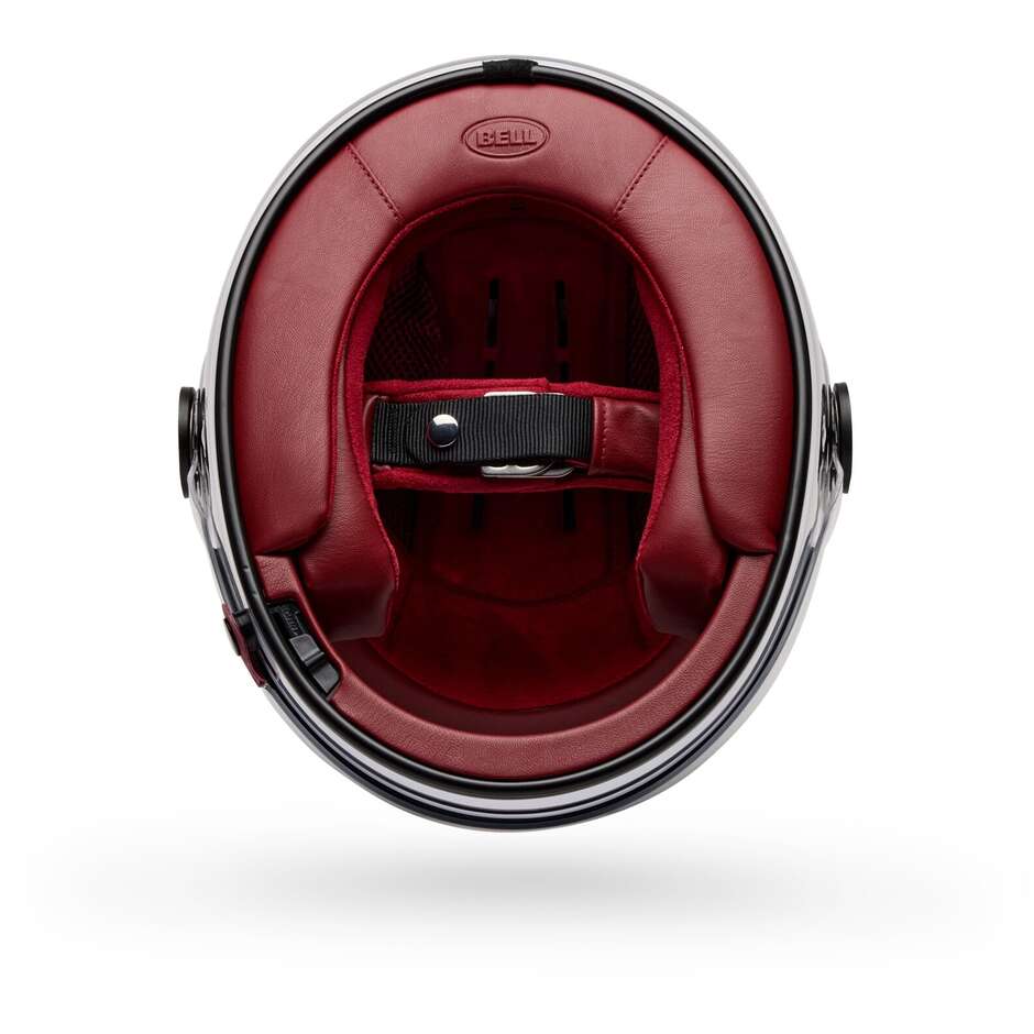 Casque moto Bell BULLITT GT LANE noir et blanc