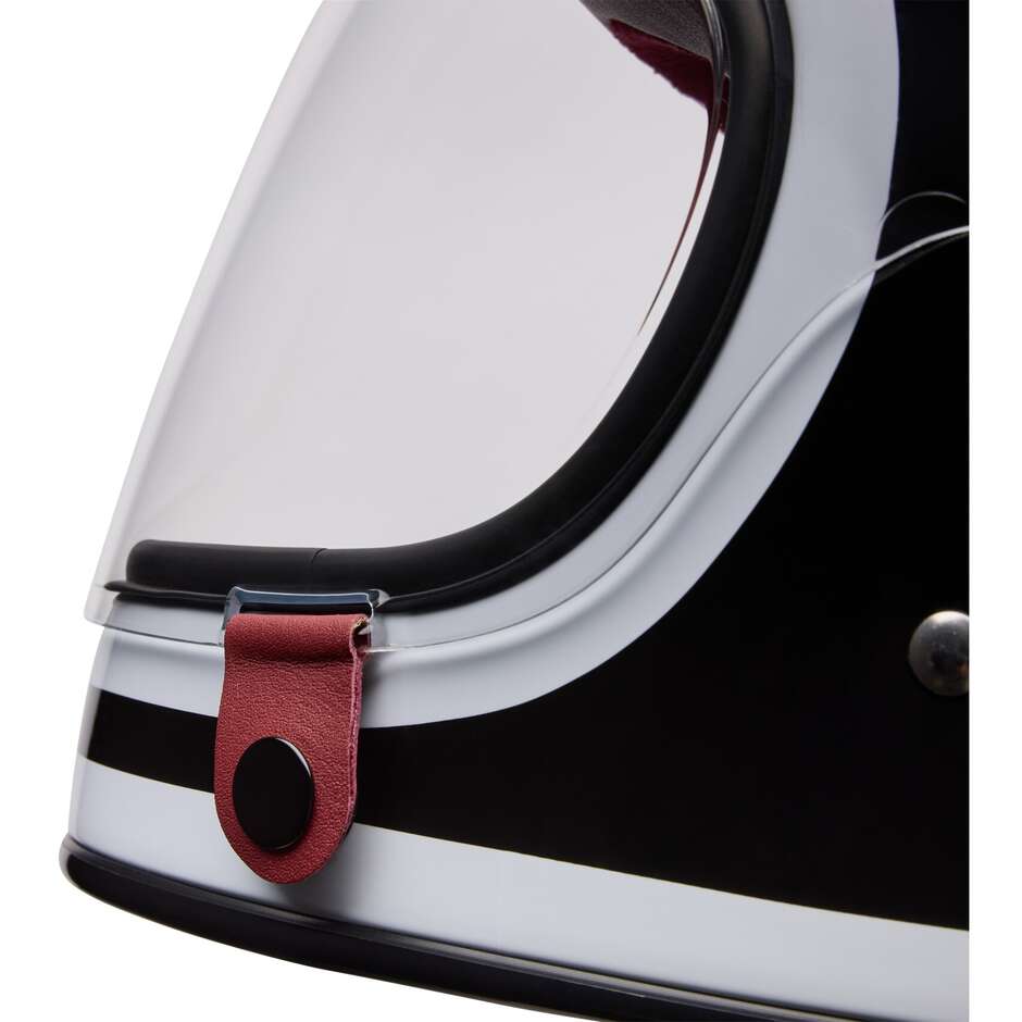 Casque moto Bell BULLITT GT LANE noir et blanc