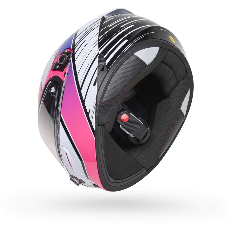 Casque moto Bell LITHIUM MIPS TRANSITION Violet Blanc