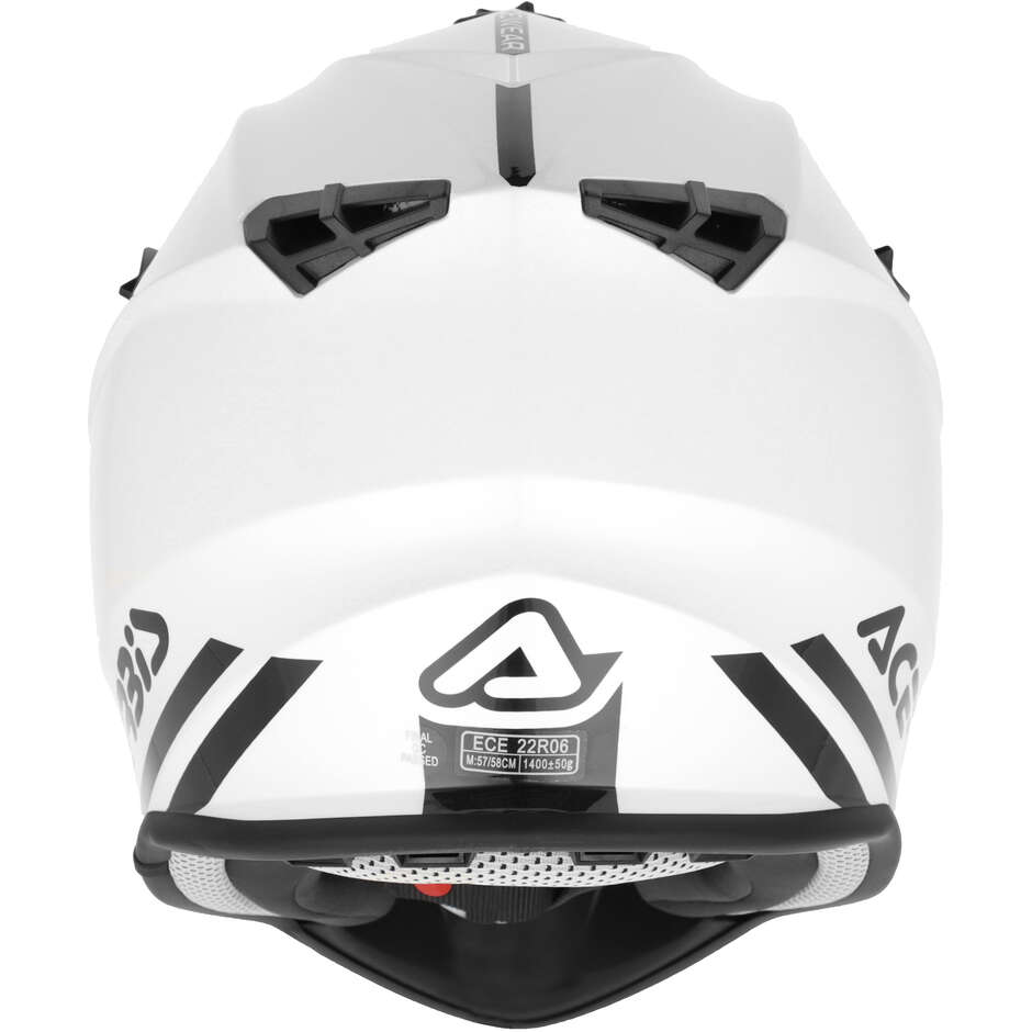 Casque Moto Cross Acerbis LINEAR 2206 Blanc 2