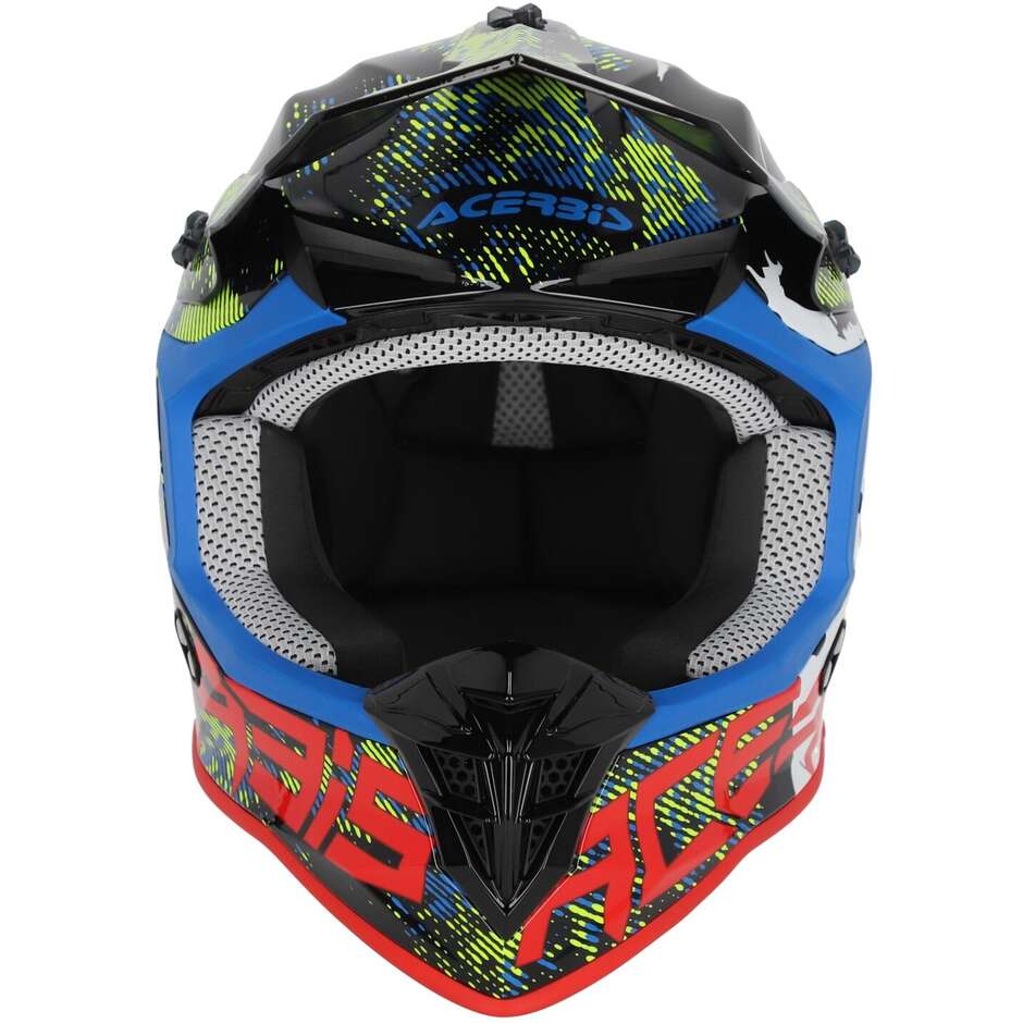 Casque Moto Cross Acerbis LINEAR 2206 Blanc Noir