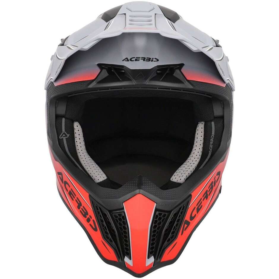 Casque moto cross enduro Acerbis AIRSTRIKE-X gris rouge