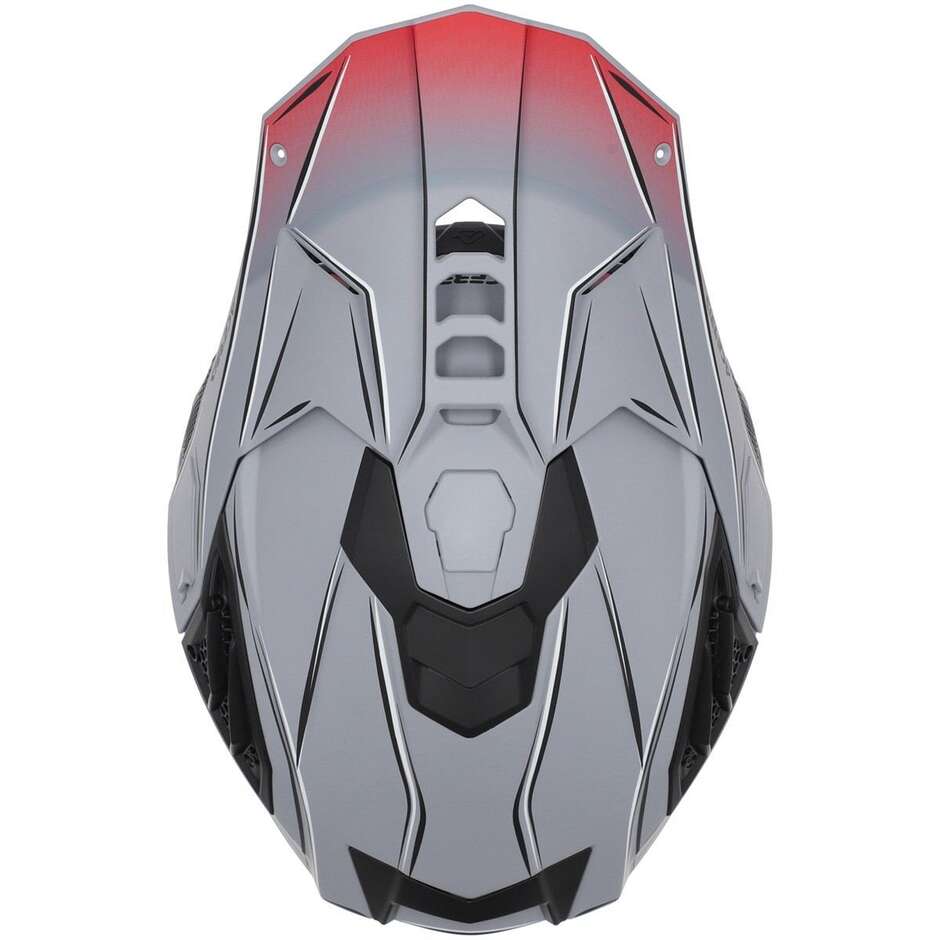Casque moto cross enduro Acerbis AIRSTRIKE-X gris rouge