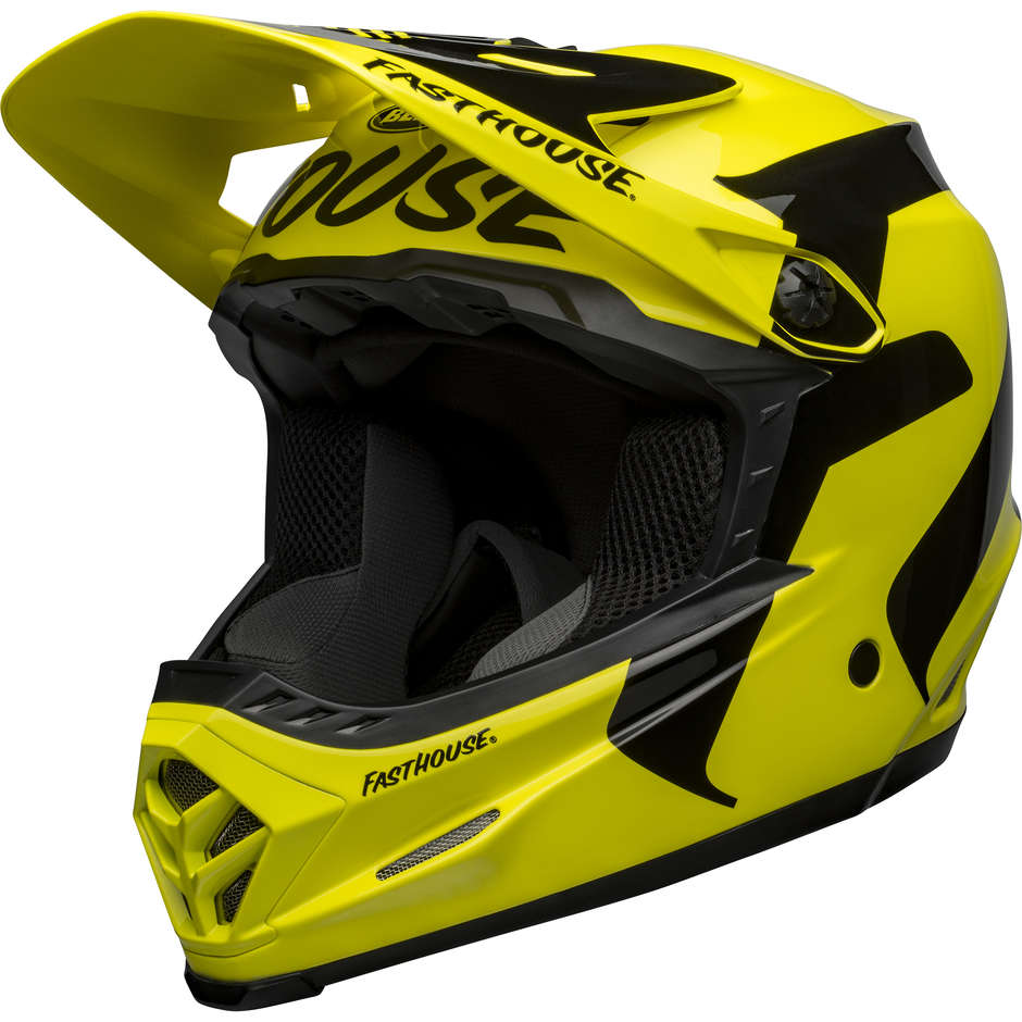 Casque Moto Cross Enduro Bell MOTO-9 YOUTH MIPS FASTHOUSE NEWHALL Fluo Noir