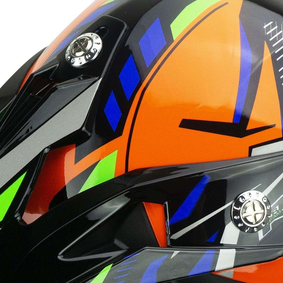 Casque Moto Cross Enduro CGM 209G WINNER Orange