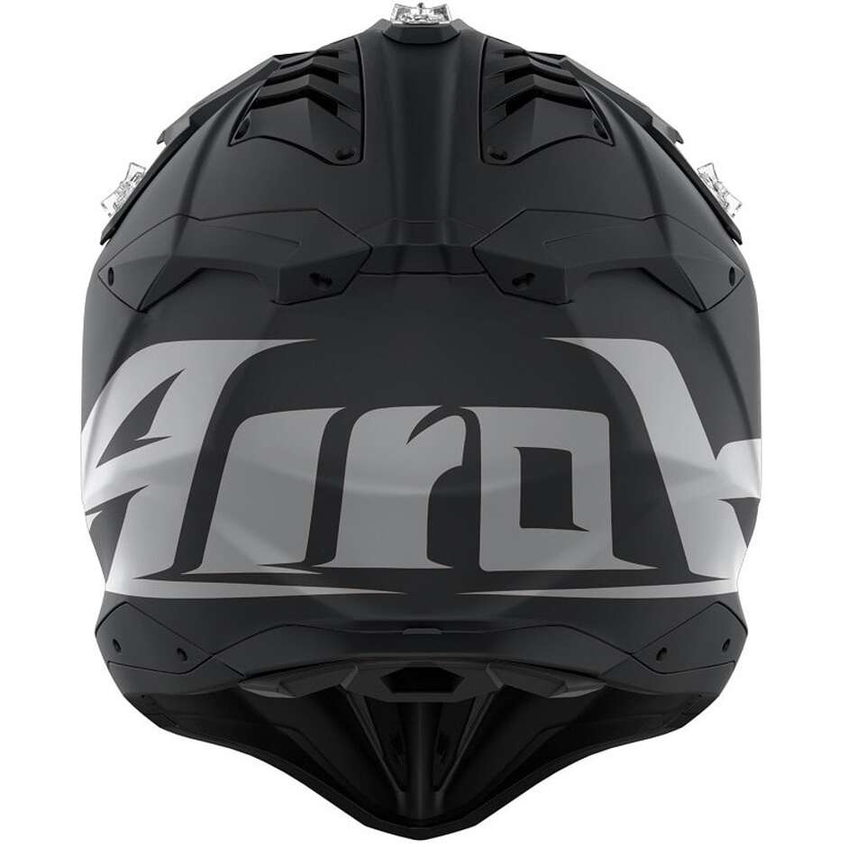 Casque Moto Cross Enduro En Fibre HPC Airoh AVIATOR 3 Couleur Noir Mat