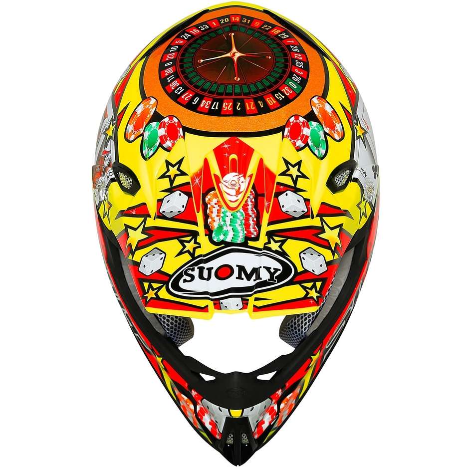 Casque Moto Cross Enduro EN FIBRE Suomy MR JUMP JACKPOT Jaune