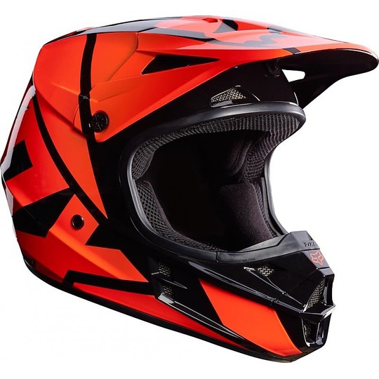 Casque Moto Cross Enduro Fox V1 MX Race Orange