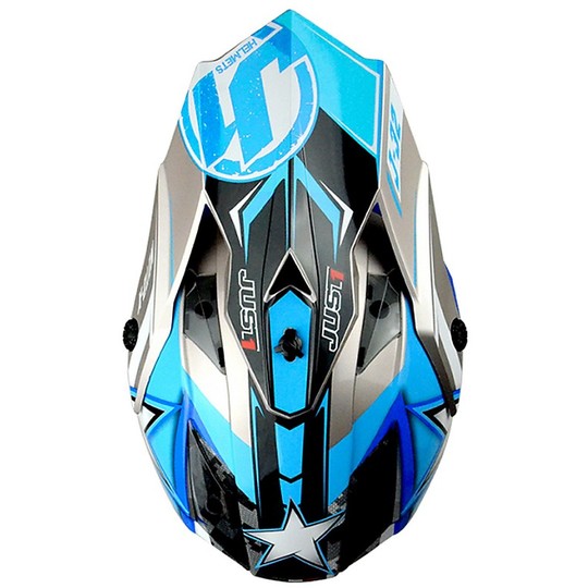 Casque Moto Cross Enduro Just 1 J32 Pro Moto X Blue