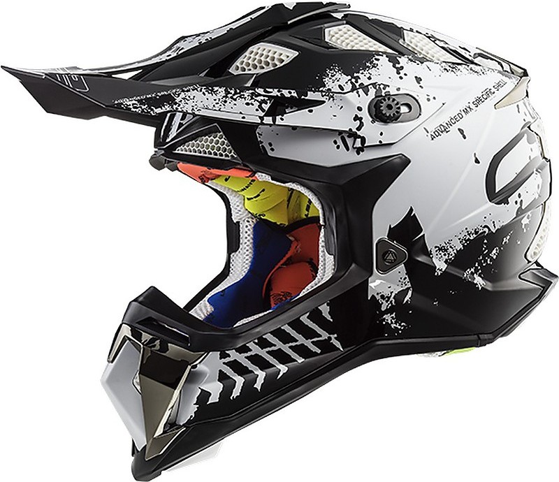 Casque Moto Cross Enduro LS2 MX 470 SUBVERTER NOIR Noir Mat Vente en Ligne  