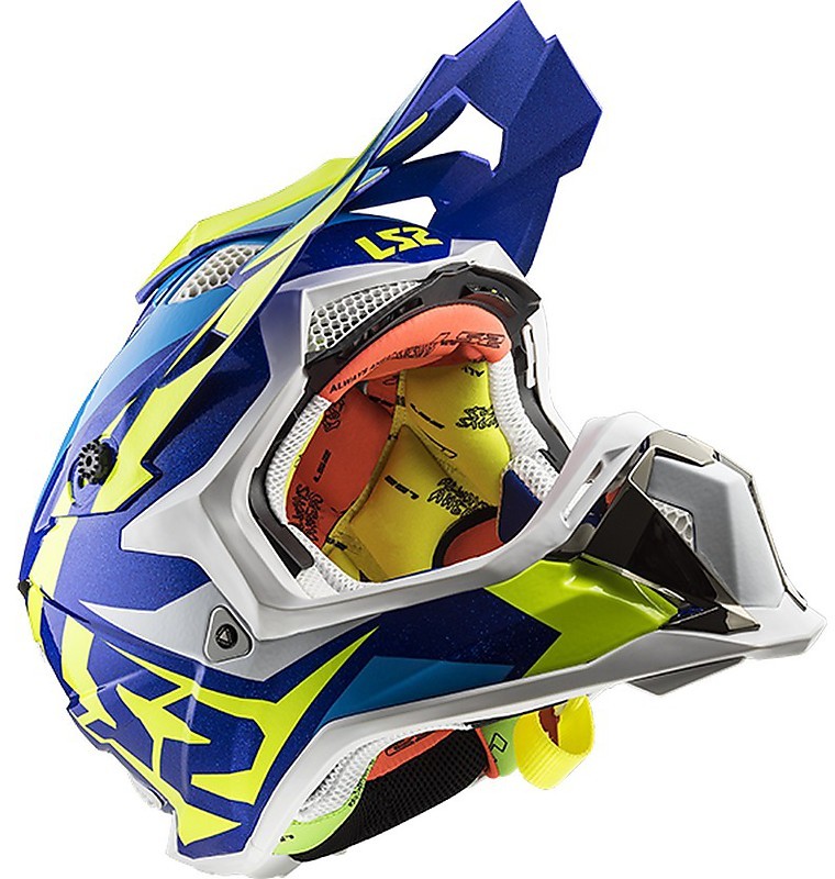 Casque Cross LS2 Subverter Blanc - Polycarbonate, Ventilations, Intérieur Lavable, Taille M