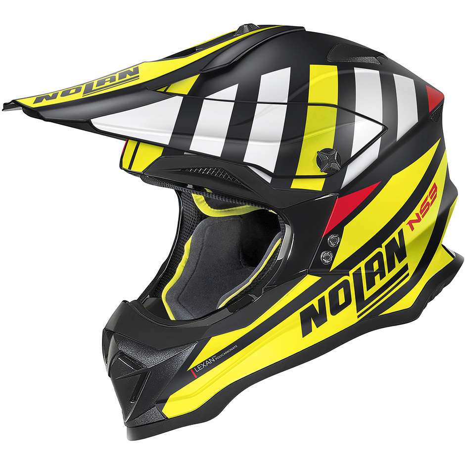 Casque Moto Cross Enduro Nolan N53 CLIFFJUMPER 075 Matt Black Yellow