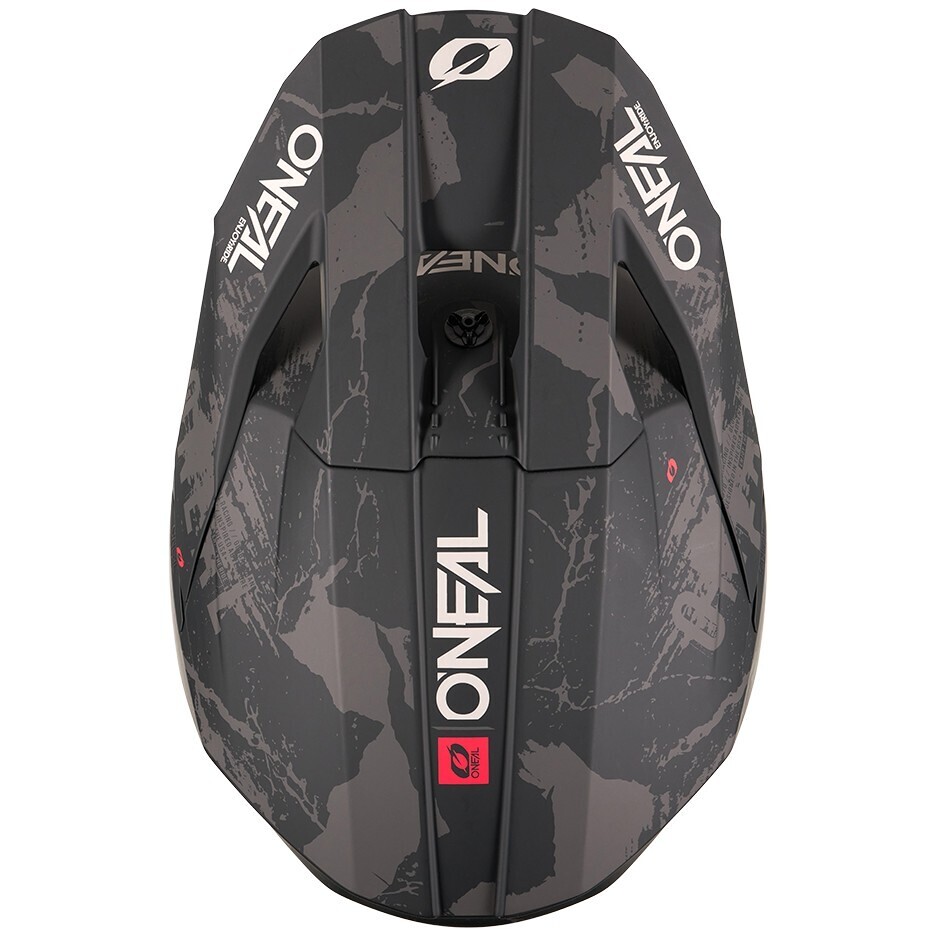 Casque moto cross enduro Oneal 3SRS ACID V.27 Noir Gris