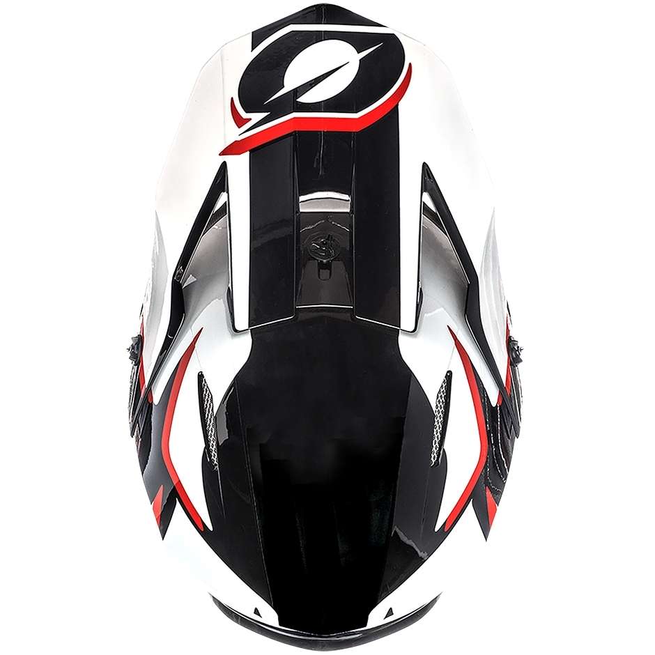 Casque Moto Cross Enduro Oneal 3Srs Casque Voltage Noir Blanc
