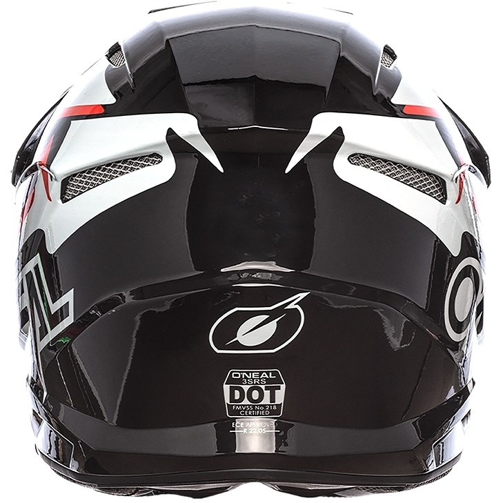 Casque Moto Cross Enduro Oneal 3Srs Casque Voltage Noir Blanc