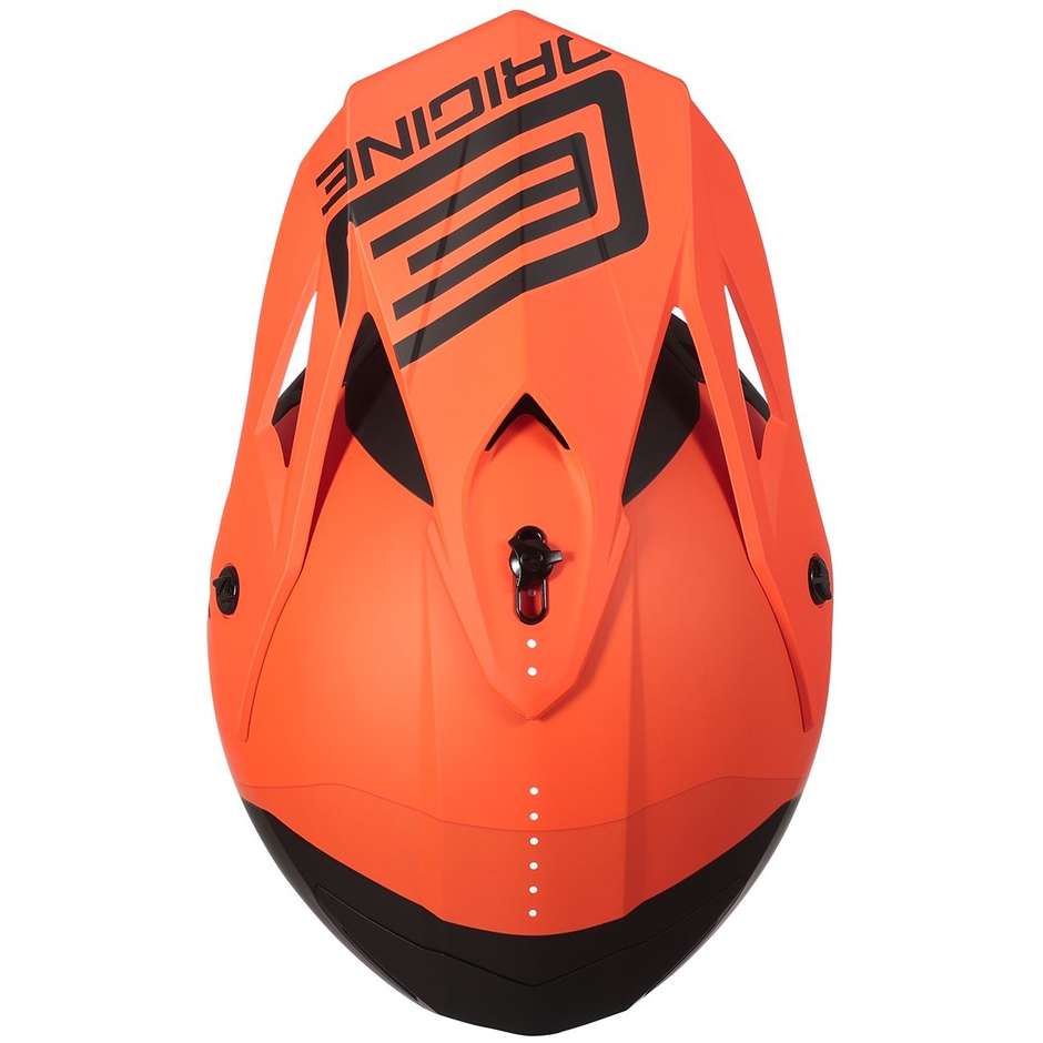 Casque Moto Cross Enduro Origin HERO MX Orange Mat Noir
