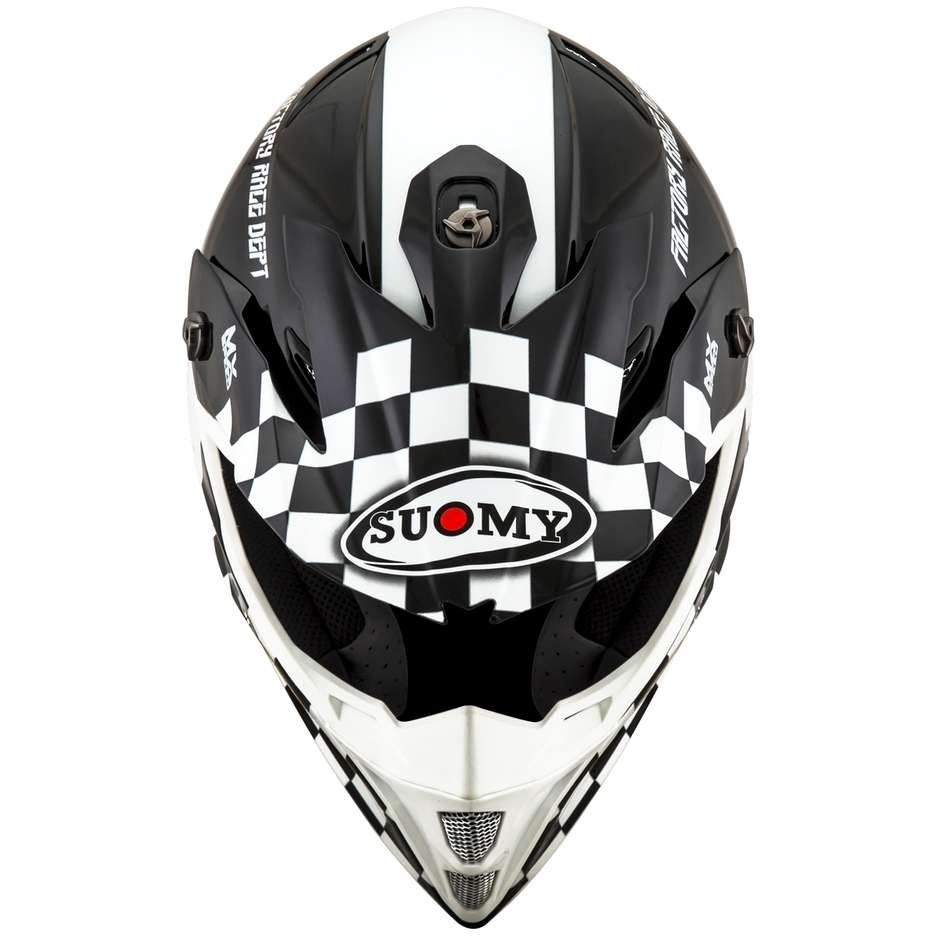 Casque Moto Cross Enduro Suomy MX SPEED MASTER Noir Blanc