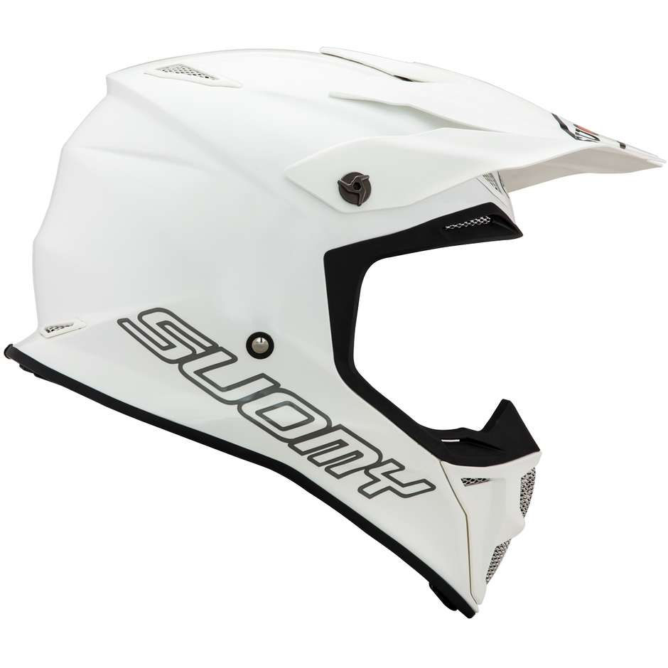 Casque Moto Cross Enduro Suomy MX SPEED PLAIN Blanc
