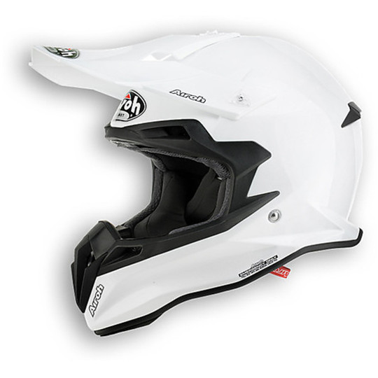 Casque Moto Cross Enduro Terminator 2.1 Couleur blanc brillant