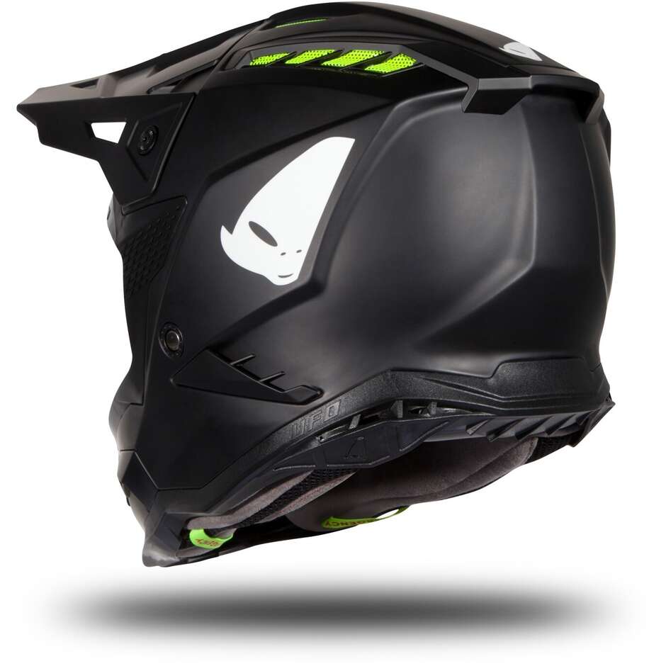 Casque Moto Cross Enduro Ufo ECHUS Noir Mat