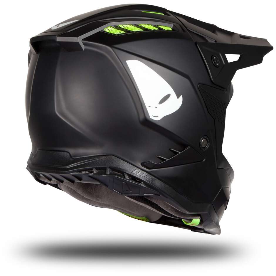 Casque Moto Cross Enduro Ufo ECHUS Noir Mat