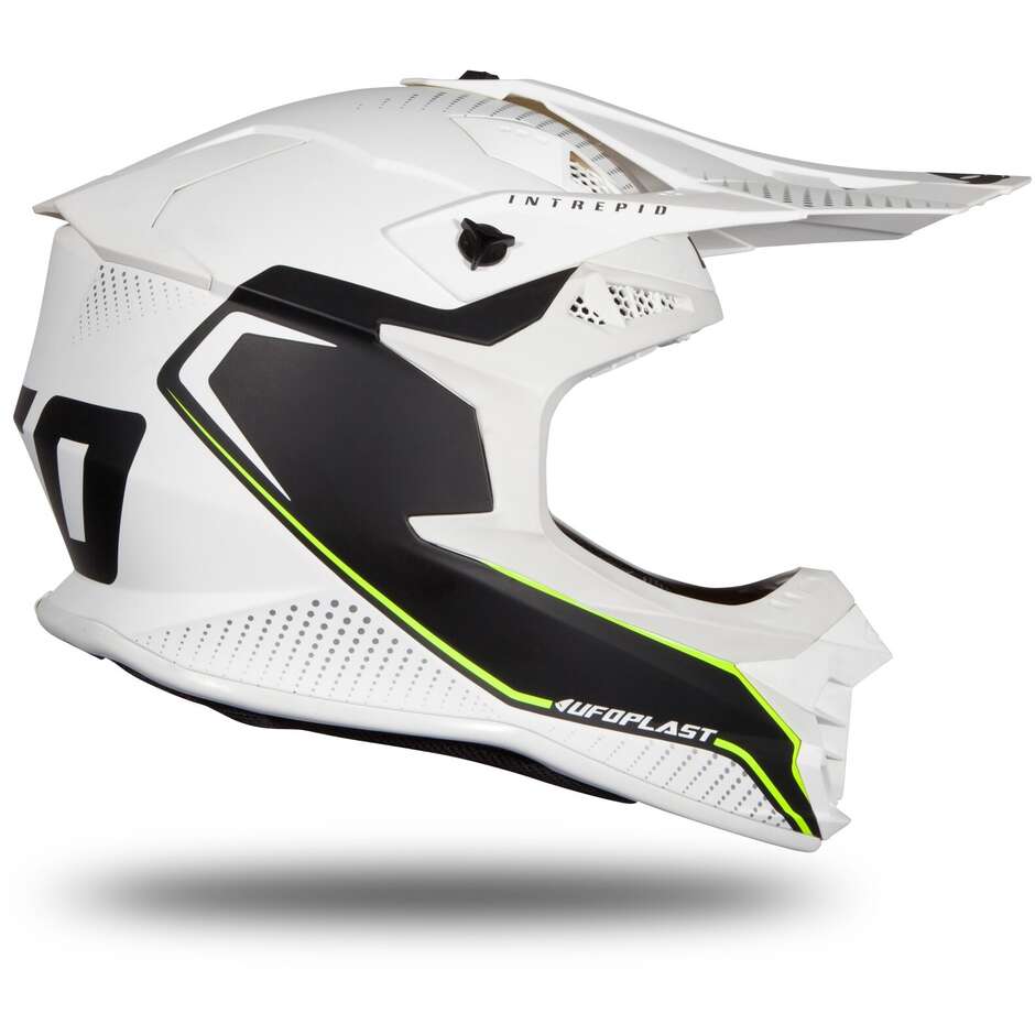 Casque Moto Cross Enduro Ufo INTREPID Blanc Mat