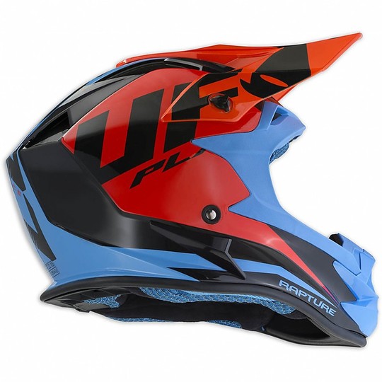 Casque Moto Cross Enduro Ufo Onyx Rapture Rouge Bleu