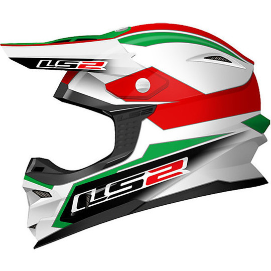 Casque moto cross LS2 MX456 en fibre touareg Italie