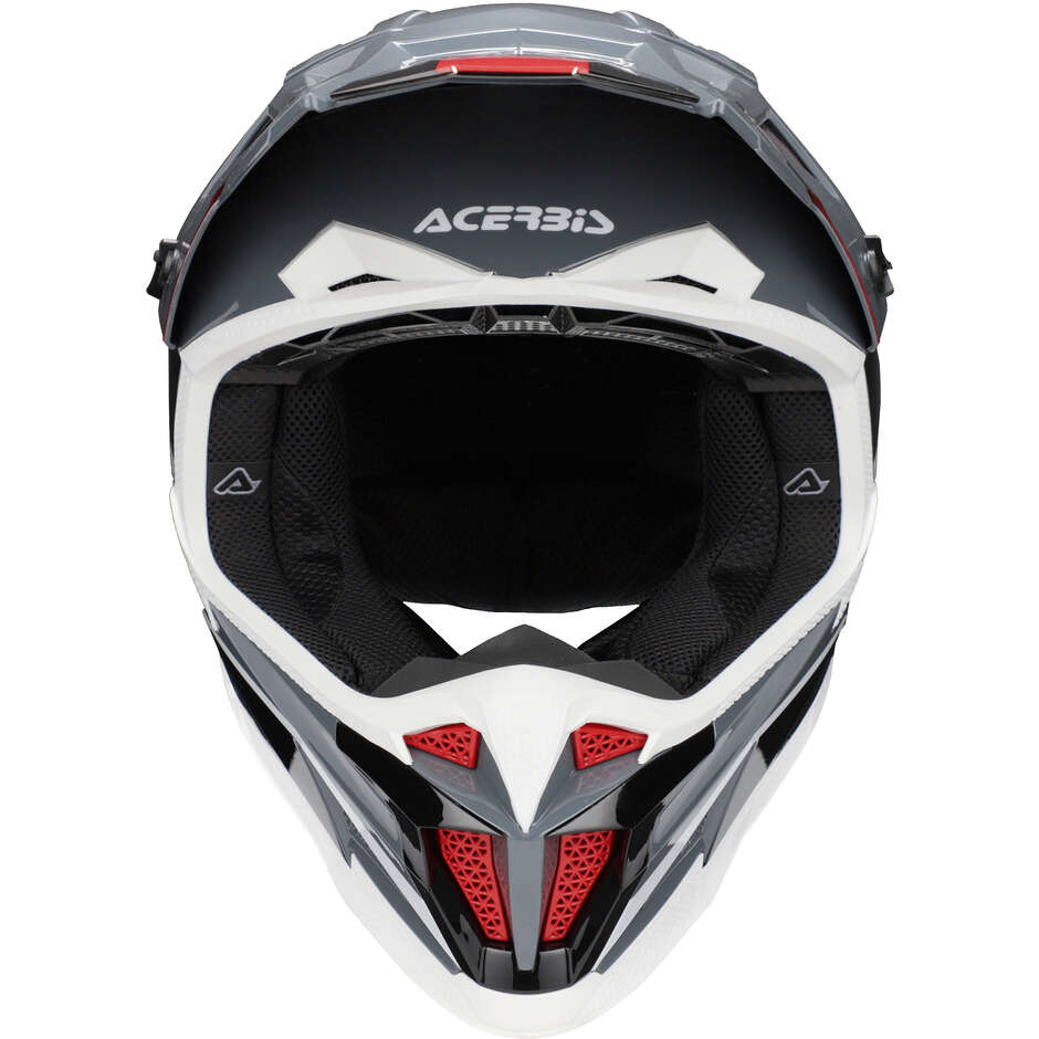 Casque Moto Cross OFFROAD T711 Gris/Noir