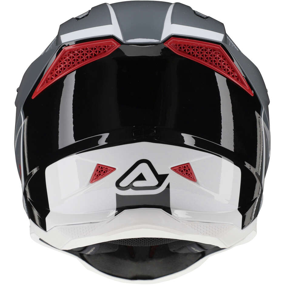 Casque Moto Cross OFFROAD T711 Gris/Noir