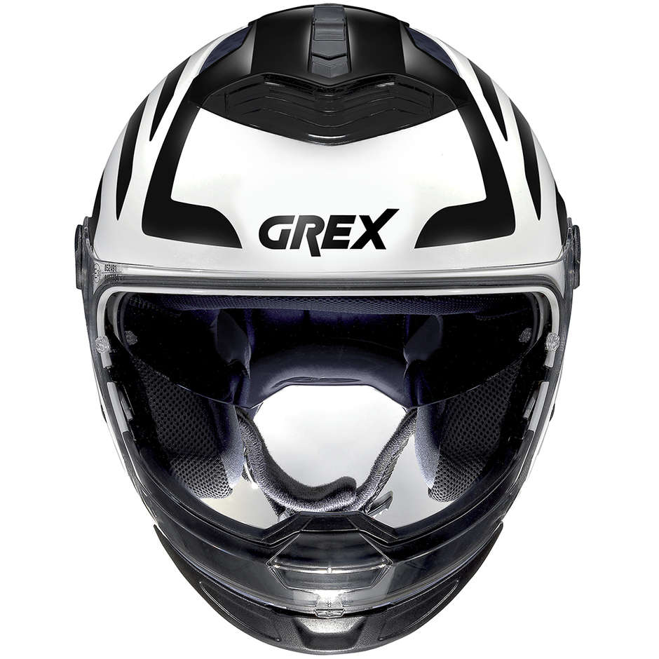 Casque Moto CrossOver Approuvé P / J Grex G4.2 Pro CROSSLAND N-Com 036 Blanc Métal