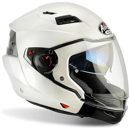 Casque moto crossover ouvrable Airoh Executive Color Glossy White