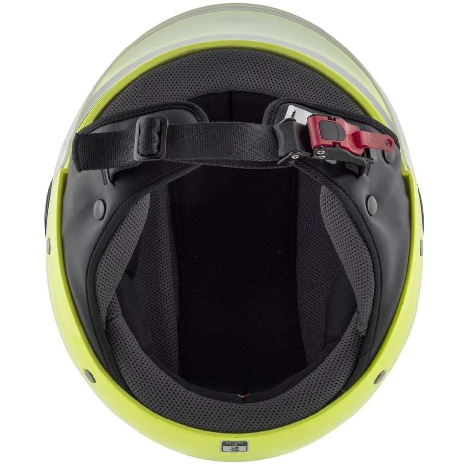 Casque moto Demi-Jet Kappa KV40 HAWAII Basic Fluo Yellow