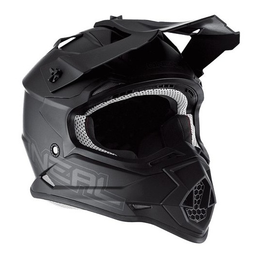 Casque moto enduro Oneal 2SRS Helmet FLAT V.23 Matt Black