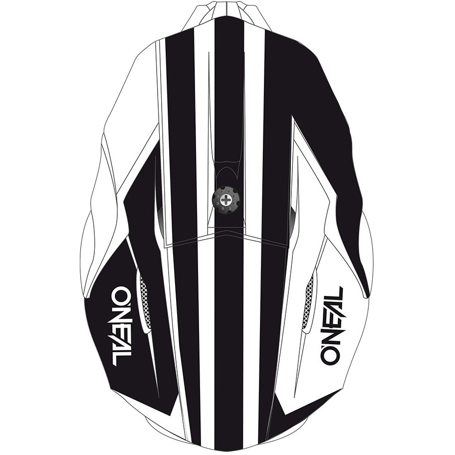 Casque Moto Enduro Oneal 3Srs INTERCEPTOR V.22 Cross Noir Blanc