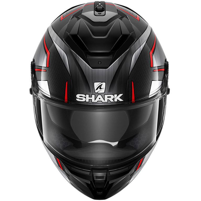 Casque moto Shark Spartan Blank rouge