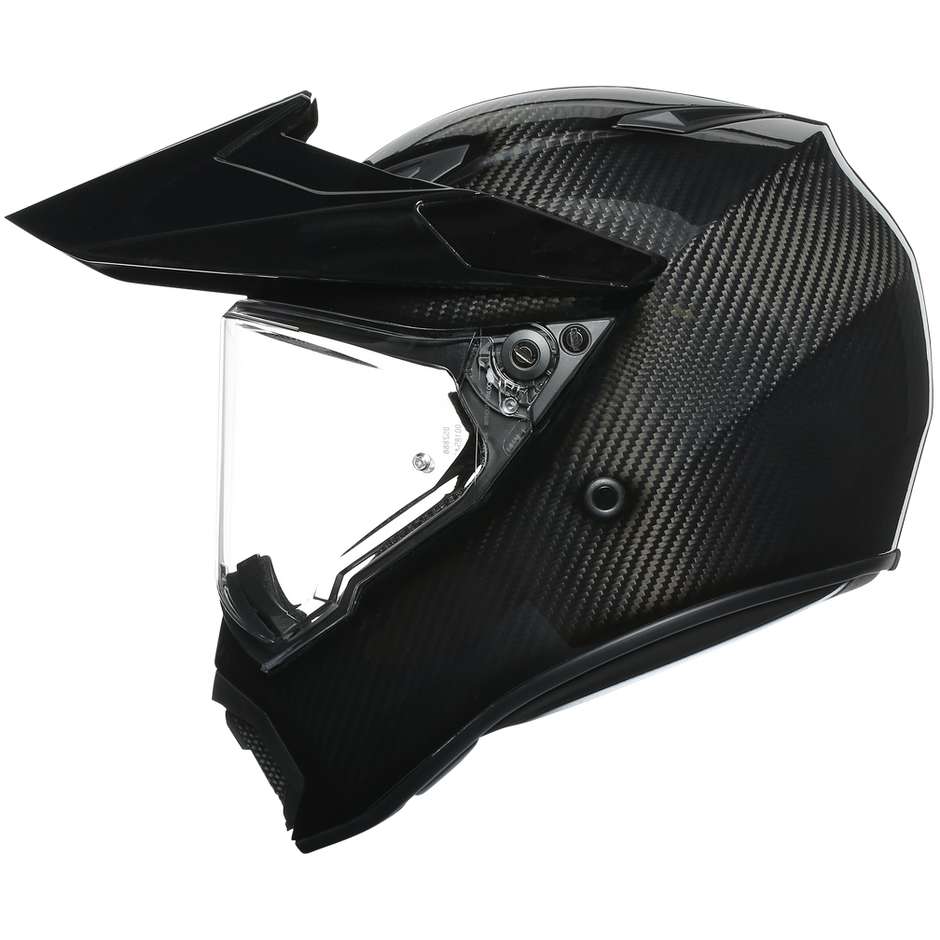 Casque Moto Full Carbon Touring AGv AX9 Mono GLOSSY CARBON Glossy