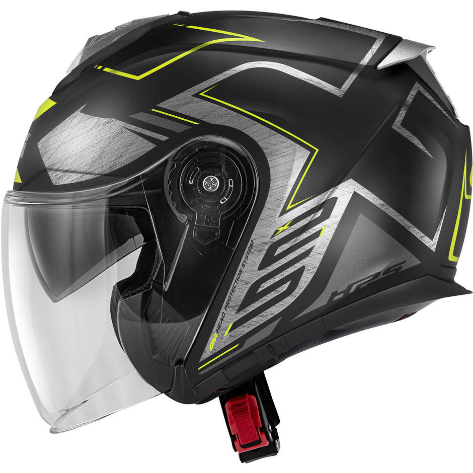Casque moto Givi X.25F TRACE Jet Noir Titane Jaune
