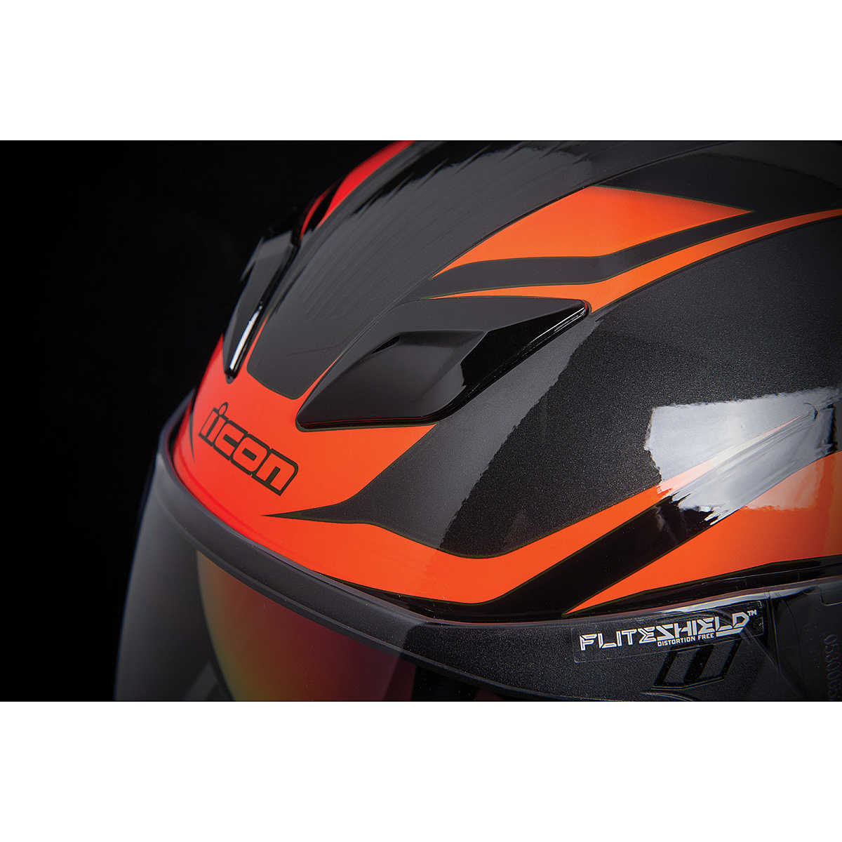 Casque Moto Intégral Double Visière Icon AIRFLITE Raceflit Rouge Vente en  Ligne 